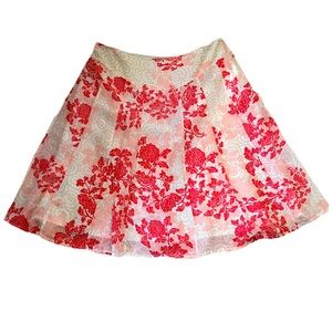 Janeville Silk Blend Flouncy Lightweight Skirt Size 10